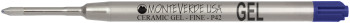 Monteverde Capless Ceramic Gel Refill To Fit Parker - Blue/Black