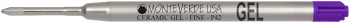 Monteverde Capless Ceramic Gel Refill To Fit Parker - Purple