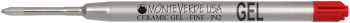 Monteverde Capless Ceramic Gel Refill To Fit Parker - Red