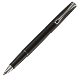 Diplomat Esteem Rollerball Pen - Gloss Black Chrome Trim