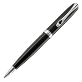 Diplomat Excellence A2 Ballpoint Pen - Black Lacquer Chrome Trim