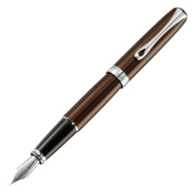 Diplomat Excellence A2 Fountain Pen - Marrakesh Brown Chrome Trim