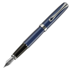 Diplomat Excellence A2 Fountain Pen - Midnight Blue Chrome Trim
