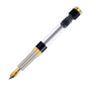 Diplomat NeXus Demo Fountain Pen - Black Gold Trim
