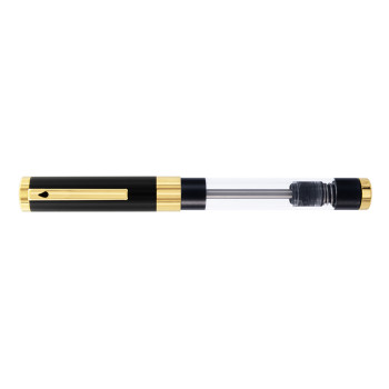 Diplomat NeXus Demo Fountain Pen - Black Gold Trim - Picture 1
