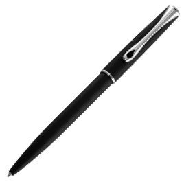 Diplomat Traveller Ballpoint Pen - Lapis Black Chrome Trim