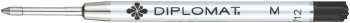 Diplomat Easyflow King Size Ballpoint Refill - Black Medium