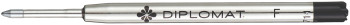 Diplomat King Size Ballpoint Refill - Black Fine