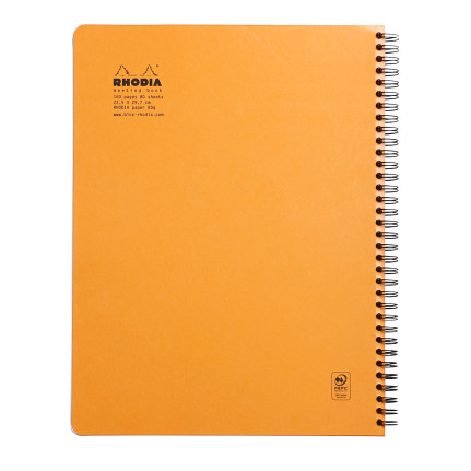 Rhodia Classic Wirebound Notebook - Large - Orange - Meeting Book - Picture 1