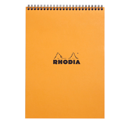 Rhodia Classic Wirebound Notepad - A4 - Orange - Squared