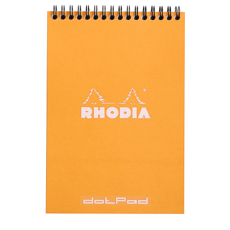 Rhodia Classic Wirebound Notepad - Large - Orange - Dotted