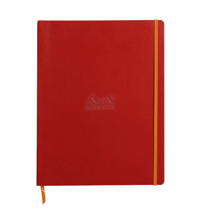 Rhodia Softcover Notebook - A4 - Poppy - Lined