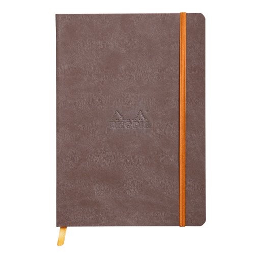 Rhodia Softcover Notebook - A5 - Chocolate - Dotted