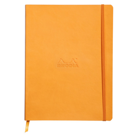 Rhodia Softcover Notebook - Large - Orange - Dotted
