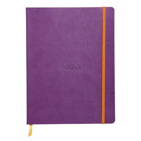 Rhodia Softcover Notebook - Large - Purple - Dotted