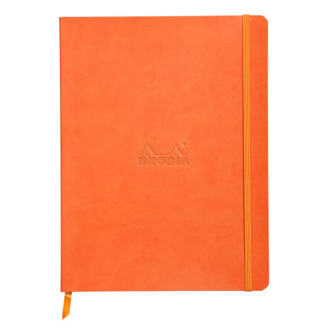Rhodia Softcover Notebook - Large - Tangerine - Dotted