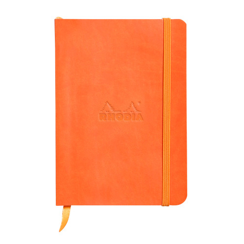 Rhodia Softcover Notebook - Medium - Tangerine - Dotted