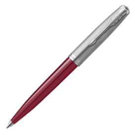 Parker 51 Ballpoint Pen - Burgundy Resin Chrome Trim