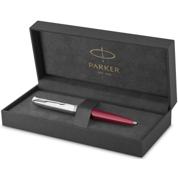 Parker 51 Ballpoint Pen - Burgundy Resin Chrome Trim - Picture 2