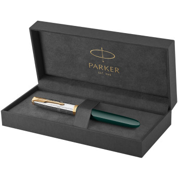 Parker 51 Premium Fountain Pen - Forest Green Gold Trim - Picture 3