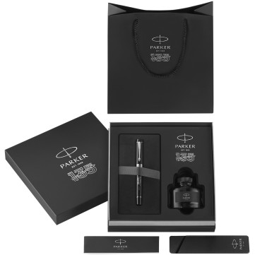 Parker Duofold 135 Fountain Pen - Centennial Black Chrome Trim - Picture 5
