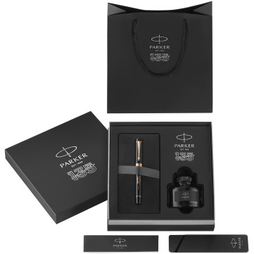 Parker Duofold 135 Fountain Pen - Centennial Black Gold Trim - Picture 5