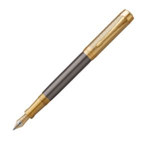 Parker Duofold Pioneers Collection Fountain Pen - Grey Arrow Gold Trim
