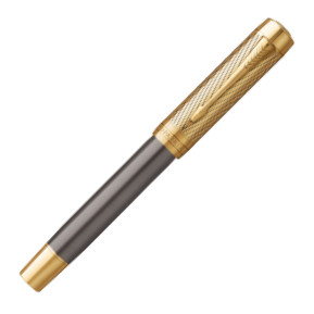 Parker Duofold Pioneers Collection Fountain Pen - Grey Arrow Gold Trim - Picture 3