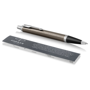 Parker IM Ballpoint Pen - Dark Espresso Chrome Trim - Picture 1