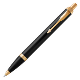 Parker IM Ballpoint Pen - Gloss Black Gold Trim