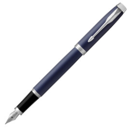 Parker IM Fountain Pen - Blue Lacquer Chrome Trim