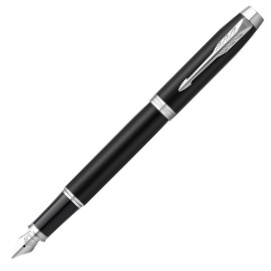 Parker IM Fountain Pen - Matte Black Chrome Trim