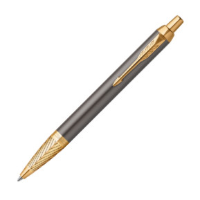 Parker IM Pioneers Collection Ballpoint Pen - Grey Arrow Gold Trim