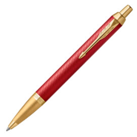Parker IM Premium Ballpoint pen - Matte Red Gold Trim