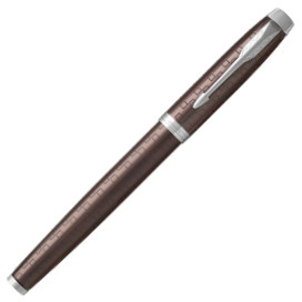 Parker IM Premium Fountain Pen - Brown Chrome Trim - Picture 1