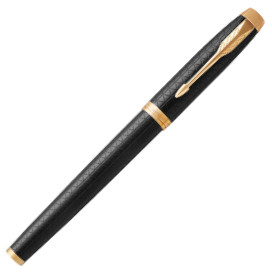 Parker IM Premium Rollerball Pen - Black Gold Trim - Picture 1