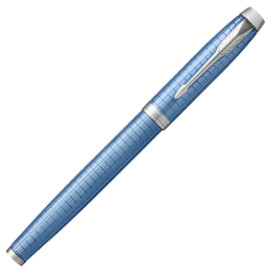 Parker IM Premium Rollerball Pen - Blue Chrome Trim - Picture 1