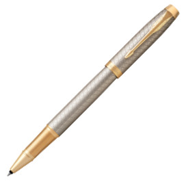 Parker IM Premium Rollerball Pen - Warm Silver & Gold
