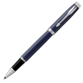 Parker IM Rollerball Pen - Blue Lacquer Chrome Trim