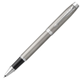 Parker IM Rollerball Pen - Brushed Metal Chrome Trim