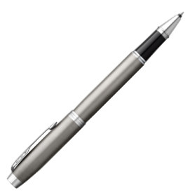 Parker IM Rollerball Pen - Brushed Metal Chrome Trim - Picture 1
