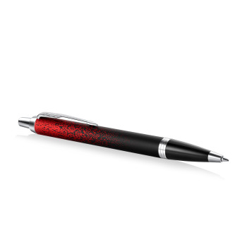 Parker IM Special Edition Ballpoint Pen - Red Ignite Chrome Trim - Picture 2