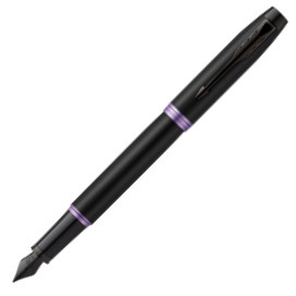 Parker IM Vibrant Rings Fountain Pen - Amethyst Purple