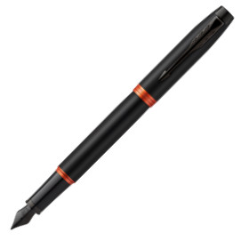 Parker IM Vibrant Rings Fountain Pen - Flame Orange