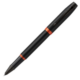 Parker IM Vibrant Rings Rollerball Pen - Flame Orange