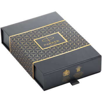 Parker Ingenuity Large - Black Lacquer Chrome Trim in Luxury Gift Box with Free Pen Pouch - Picture 1