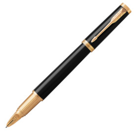 Parker Ingenuity Large - Black Lacquer Gold Trim in Luxury Gift Box with Free Pen Pouch - Picture 2