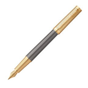 Parker Ingenuity Pioneers Collection Fountain Pen - Grey Arrow Gold Trim