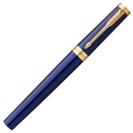 Parker Ingenuity Rollerball Pen - Dark Blue Gold Trim - Picture 2
