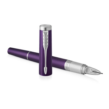 Parker Ingenuity Slim - Deluxe Blue Violet Chrome Trim - Picture 2